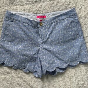 NWOT—LILLY PULITZER BUTTERCUP SHORT—CREW BLUE—SIZE 14